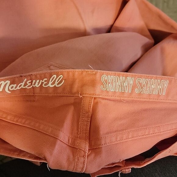 Madewell • Skinny Skinny Jeans, Coral 26x32 - Picture 5 of 5